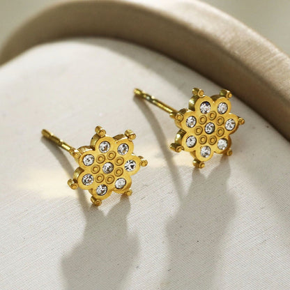 Modèle AGNES : Puces d'oreilles en zircone « Be a Star »