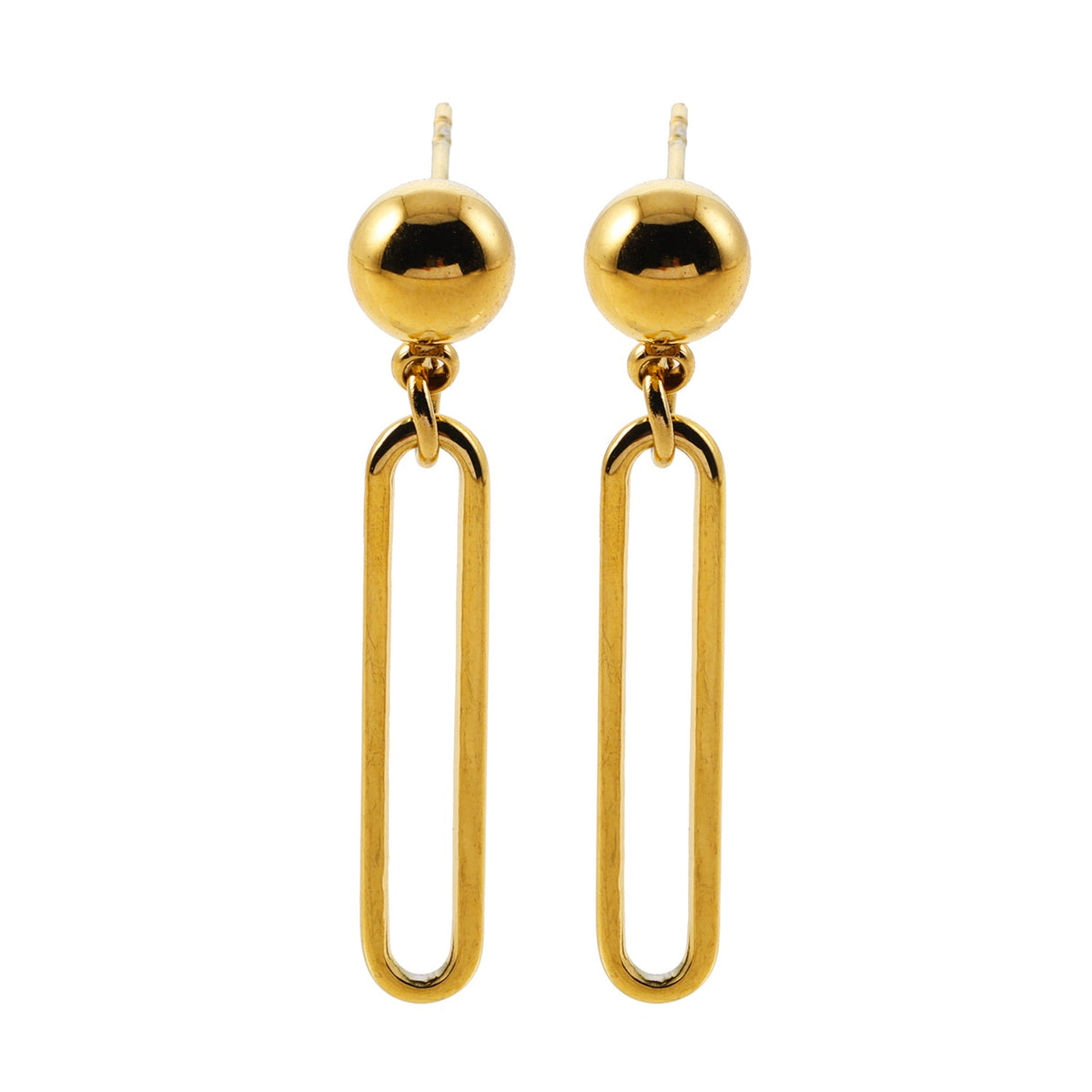 DULCE : Boucles d'oreilles contemporaines trombone et billes