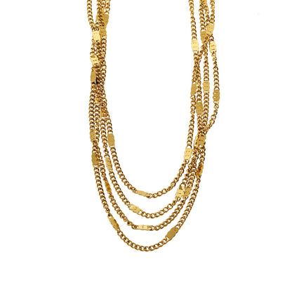 MORIA : Collier à 4 rangs, luxe superposé