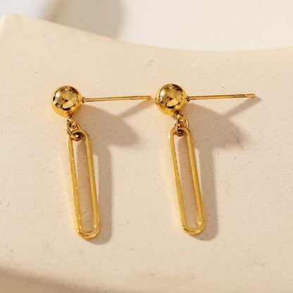DULCE : Boucles d'oreilles contemporaines trombone et billes