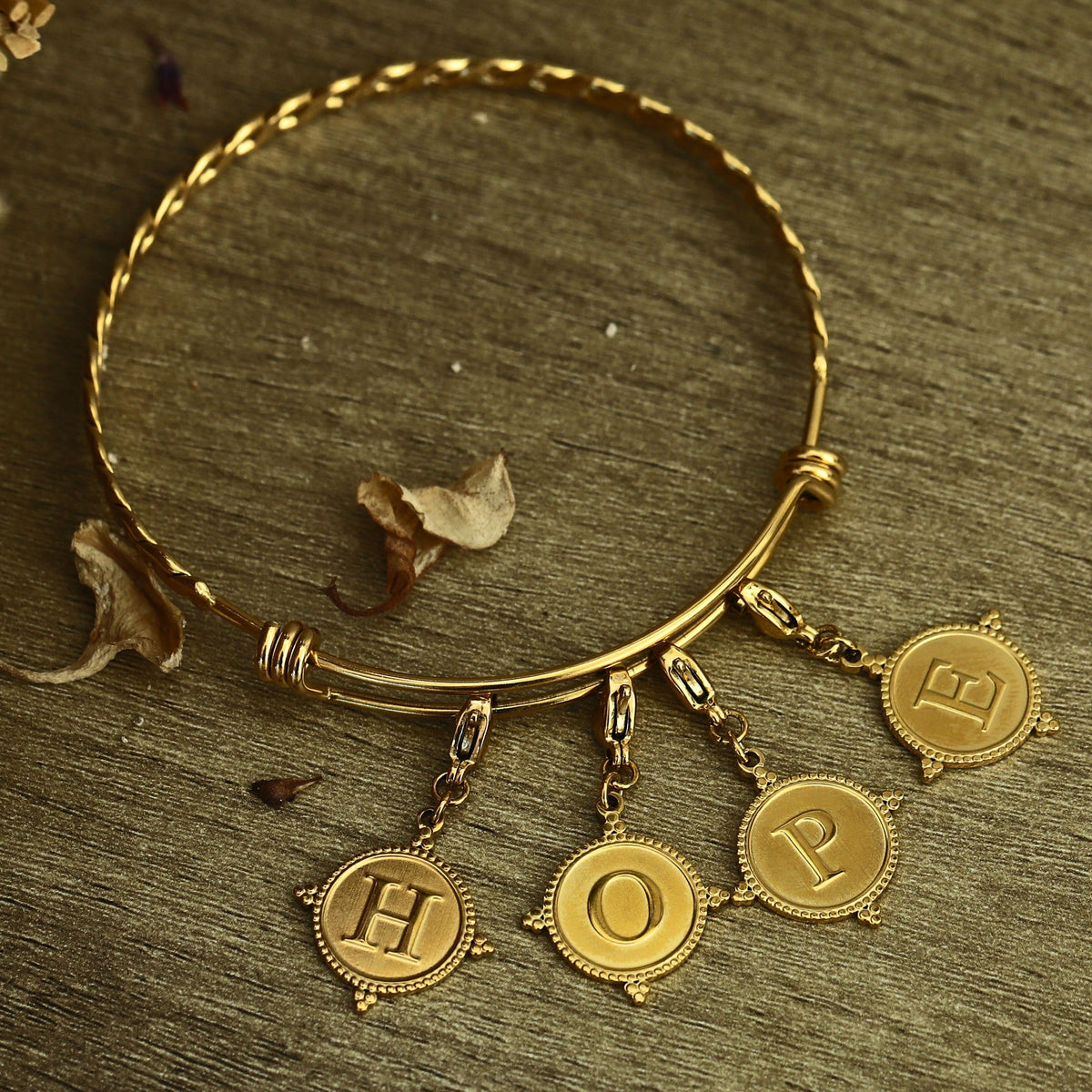 Gold Ornate Alphabet Letter Charms (A–Z) for Necklaces & Bracelets