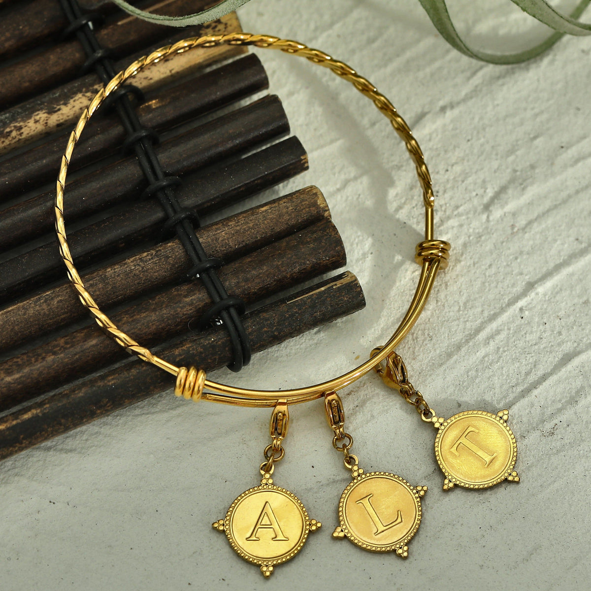 Gold Ornate Alphabet Letter Charms (A–Z) for Necklaces & Bracelets