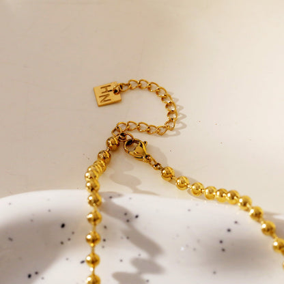 BROXLOV : Collier essentiel à chaîne billes pour le quotidien