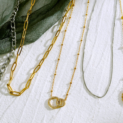 BRIAR Pavé Zirconia Gold Necklace