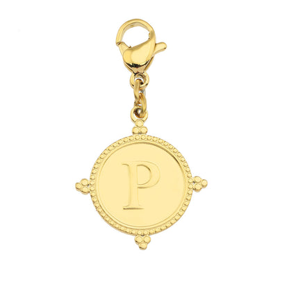 Gold Ornate Alphabet Letter Charms (A–Z) for Necklaces & Bracelets