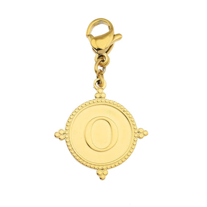 Gold Ornate Alphabet Letter Charms (A–Z) for Necklaces & Bracelets