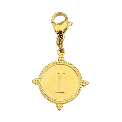 Gold Ornate Alphabet Letter Charms (A–Z) for Necklaces & Bracelets