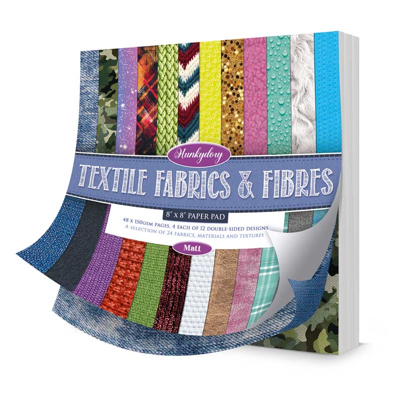 Bloc de papiers « Textile Fabrics & Fibres » 8" x 8"
