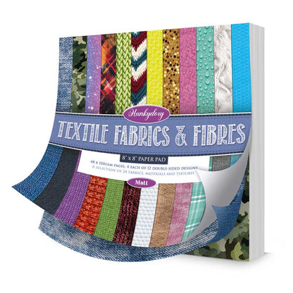 Bloc de papiers « Textile Fabrics & Fibres » 8" x 8"
