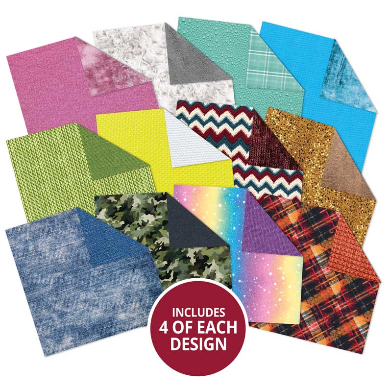 Bloc de papiers « Textile Fabrics & Fibres » 8" x 8"