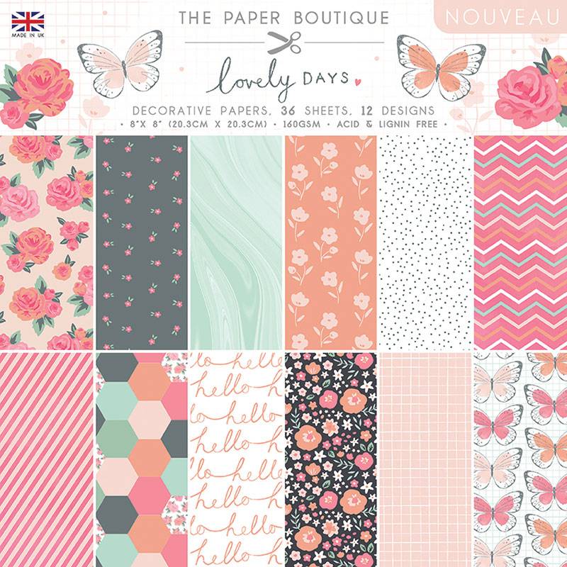 Bloc de papier 8x8 The Paper Boutique Lovely Days