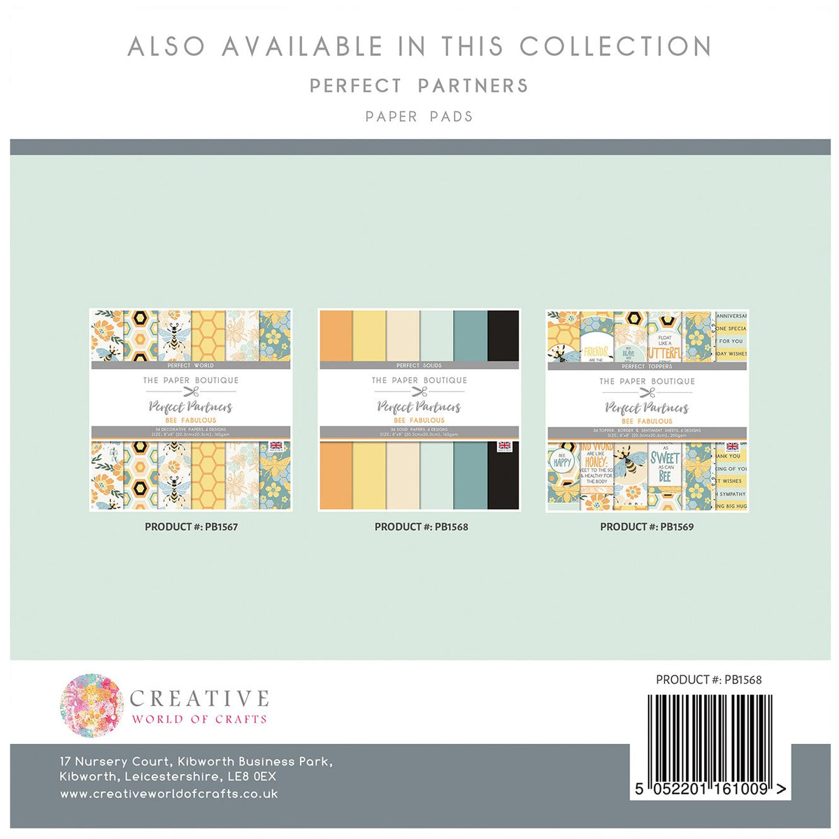 The Paper Boutique Perfect Partners - Bee Fabulous 8x8 couleurs unies