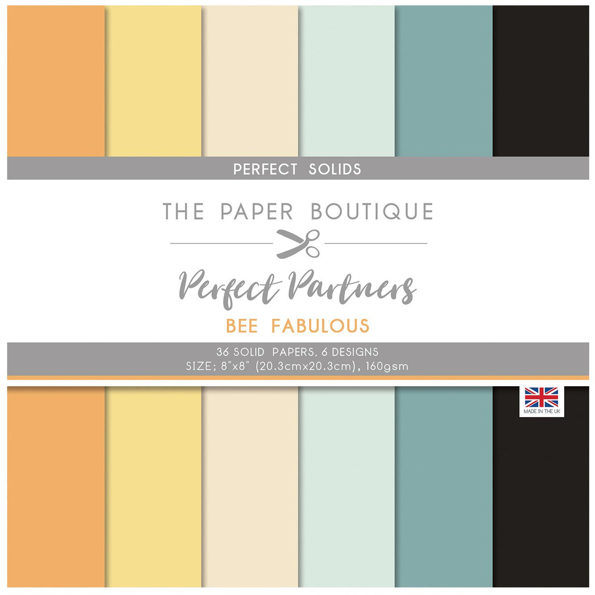 The Paper Boutique Perfect Partners - Bee Fabulous 8x8 couleurs unies