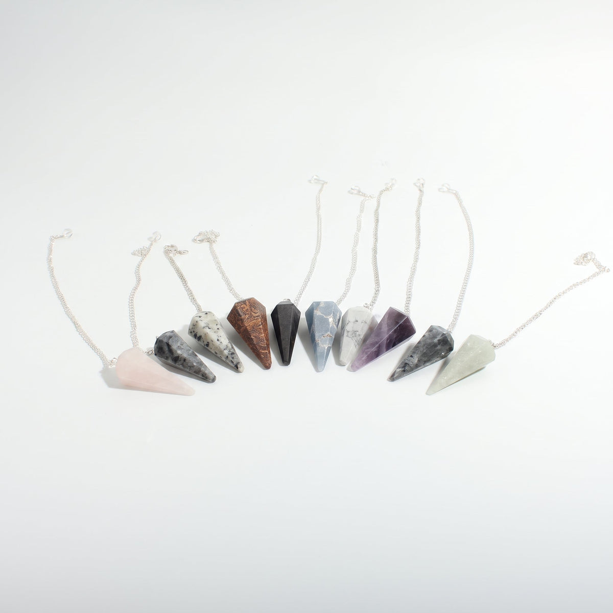 Mixed Stone Pendulums - 10 Pack