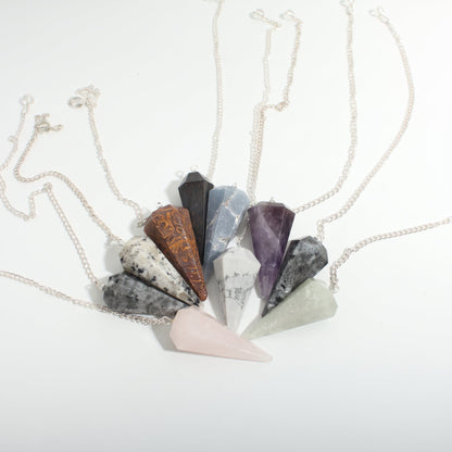 Mixed Stone Pendulums - 10 Pack