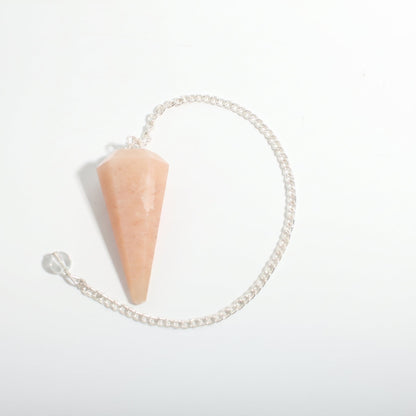 Peach Aventurine Pendulum 6 Facet & Bead - 3 Pack