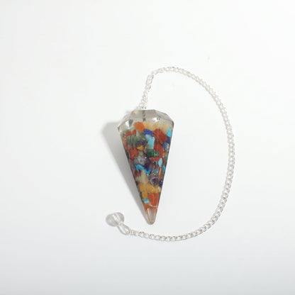 Chakra Orgone Pendulum 6 Facet & Bead - 3 Pack