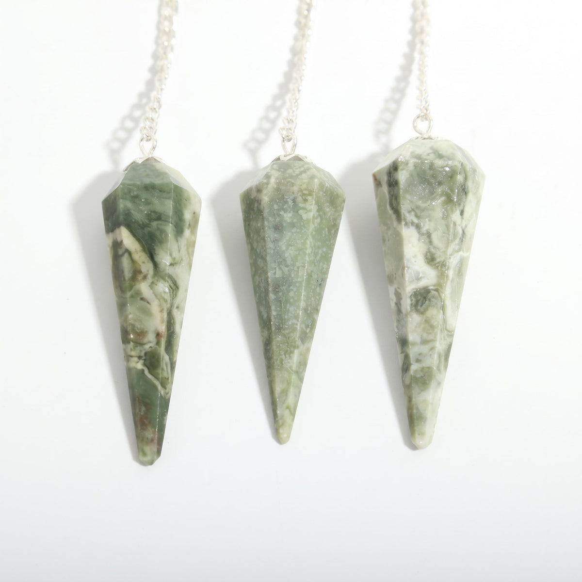 Vessonite Pendulum 6 Facet & Bead - 3 Pack