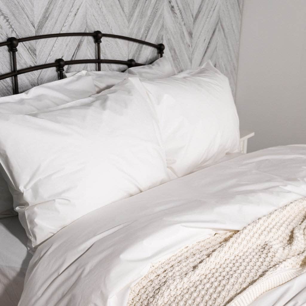 Parure de draps en percale de coton biologique essentielle