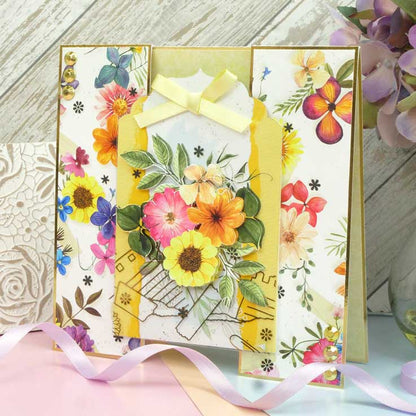 Bloc d'étiquettes Fleurs pressées