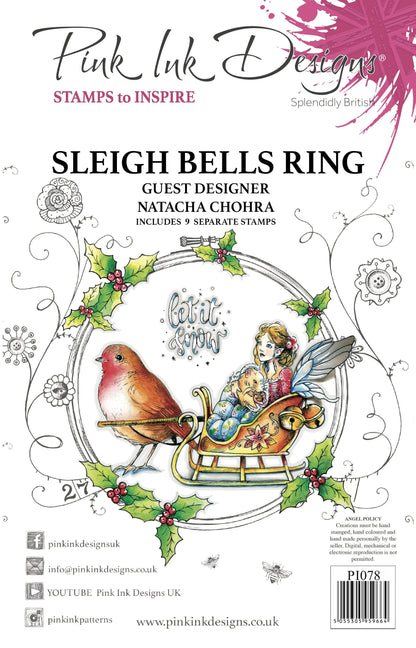 Sleigh Bells Ring Set de tampons transparents A5