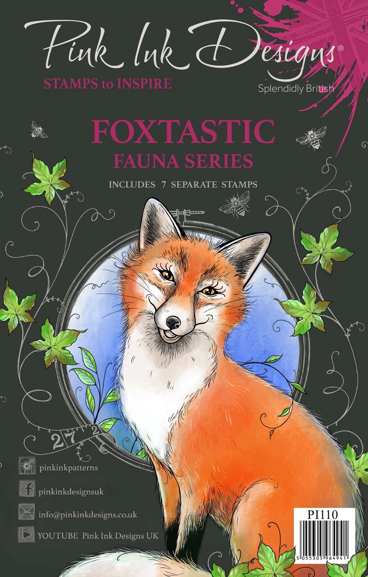 Pink Ink Designs Foxtastic A5 Tampon Transparent