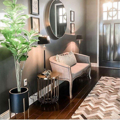 Plante d'intérieur artificielle en pot Fiddle Leaf Piña 1,5 m