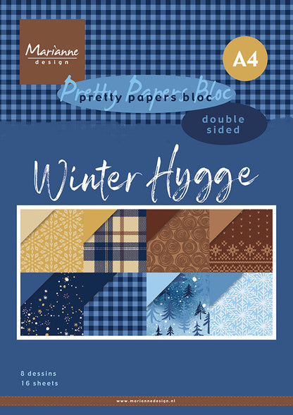 Bloc de papier Marianne Design A4 - Hygge d'hiver