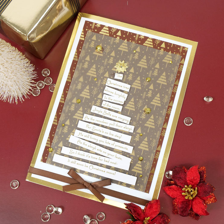 Bloc de papier cartonné orné de motifs pour Noël