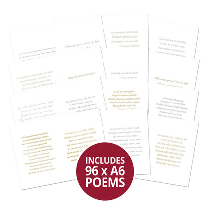 Bloc de papier aluminium Perfect Poetry - Vœux de saison