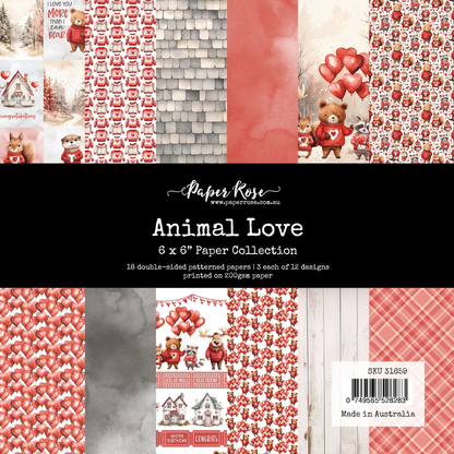 Collection de papiers Animal Love 6x6 31659