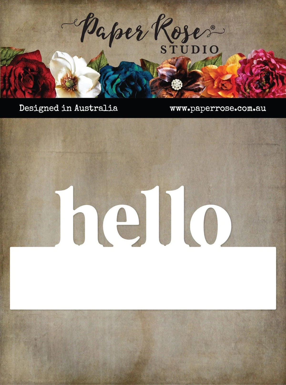 Matrices de coupe en métal "Hello Border Word" 31959