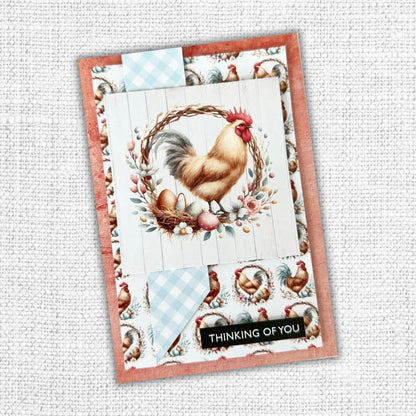 Papiers de fond Amis de la ferme 30x30 cm Collection 32001