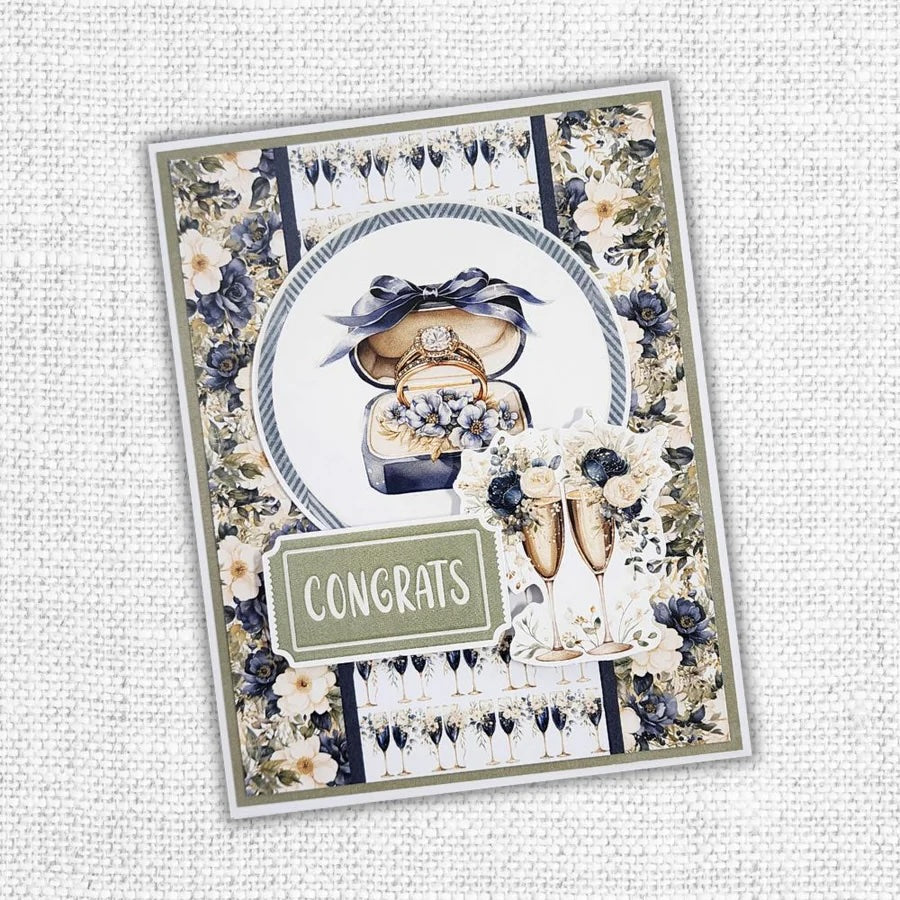 Découpes et sentiments Wedding Blooms 1.0 6x8" 32025