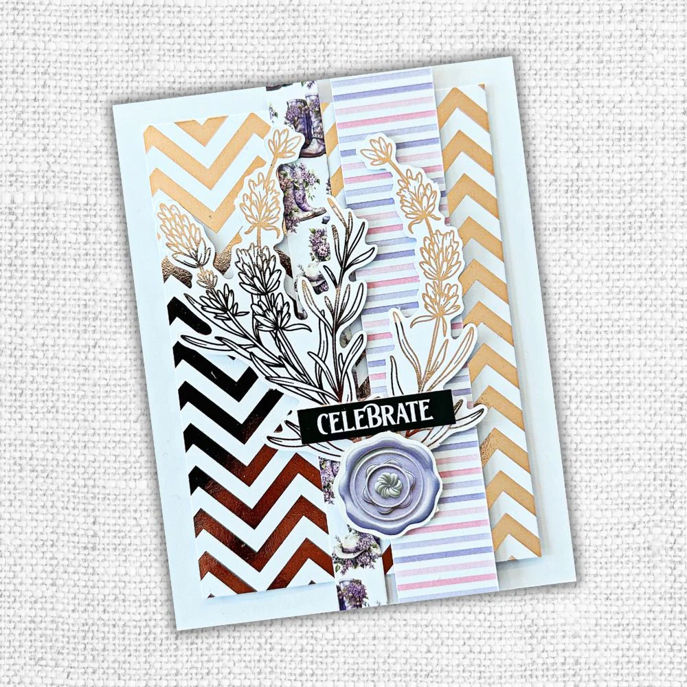 Lavender & Roses - Rose Gold Foil Die Cuts 32268