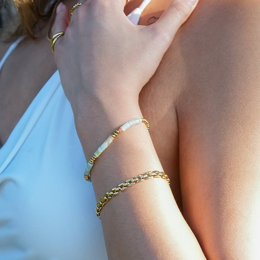 Style PROVINIA : Bracelet de montre rétro en or