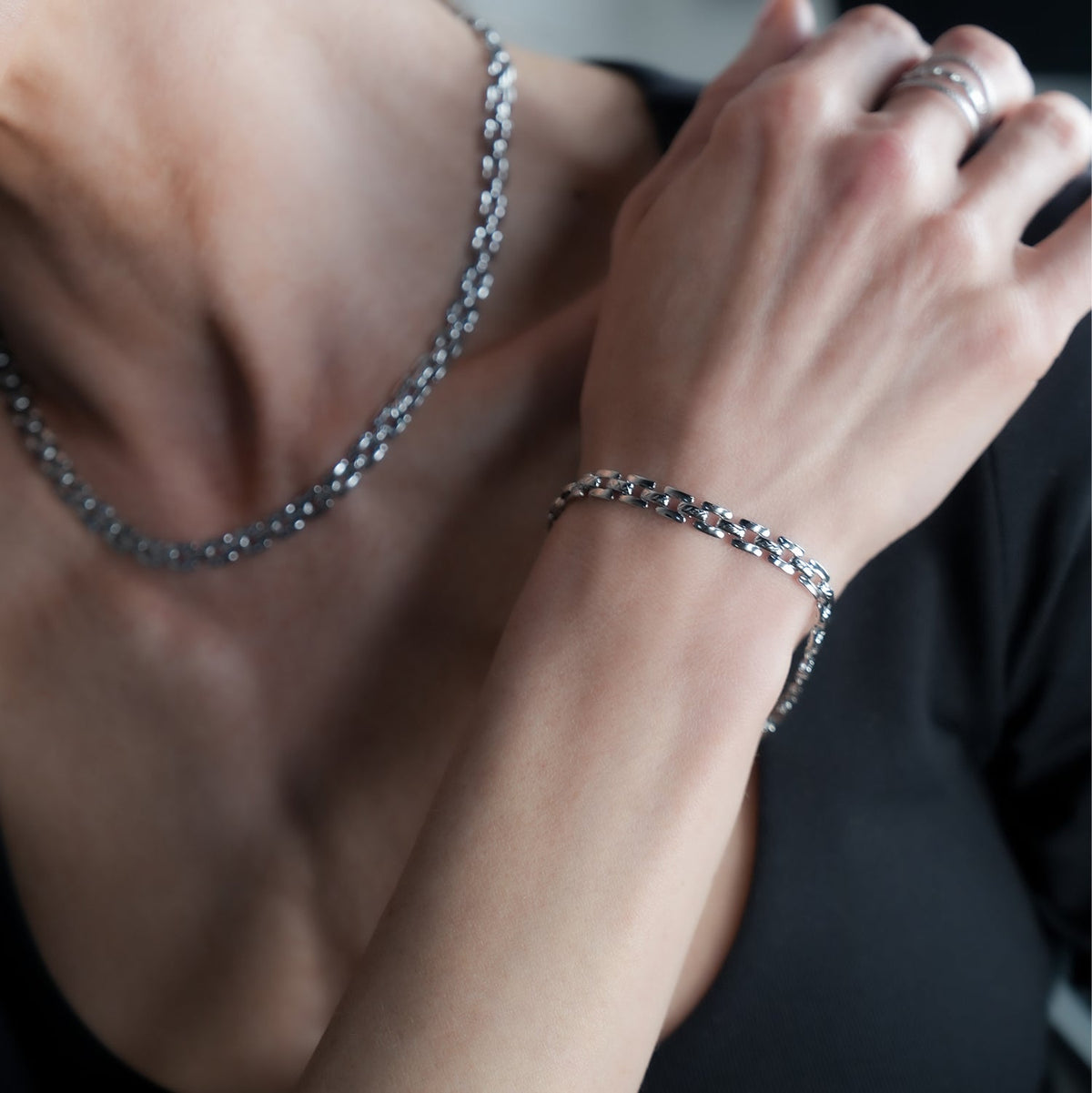 PROVINIA : Bracelet de montre au style rétro en argent