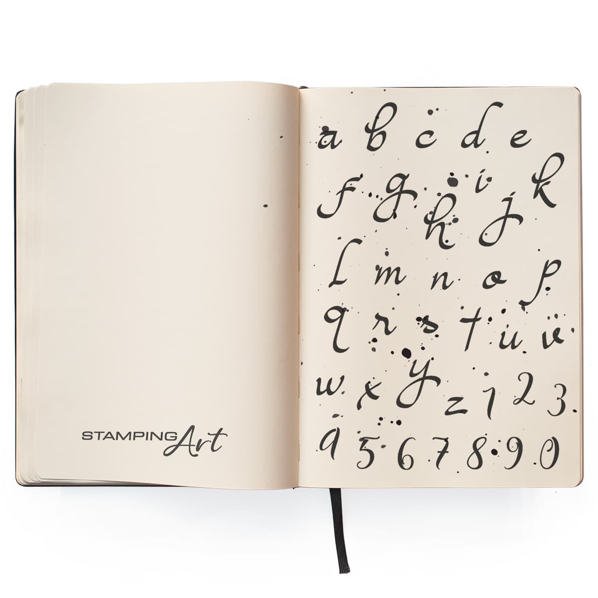 Ciao Bella Set de Tampons Transparents 4"x6" Alphabet Minuscule Clair de Lune