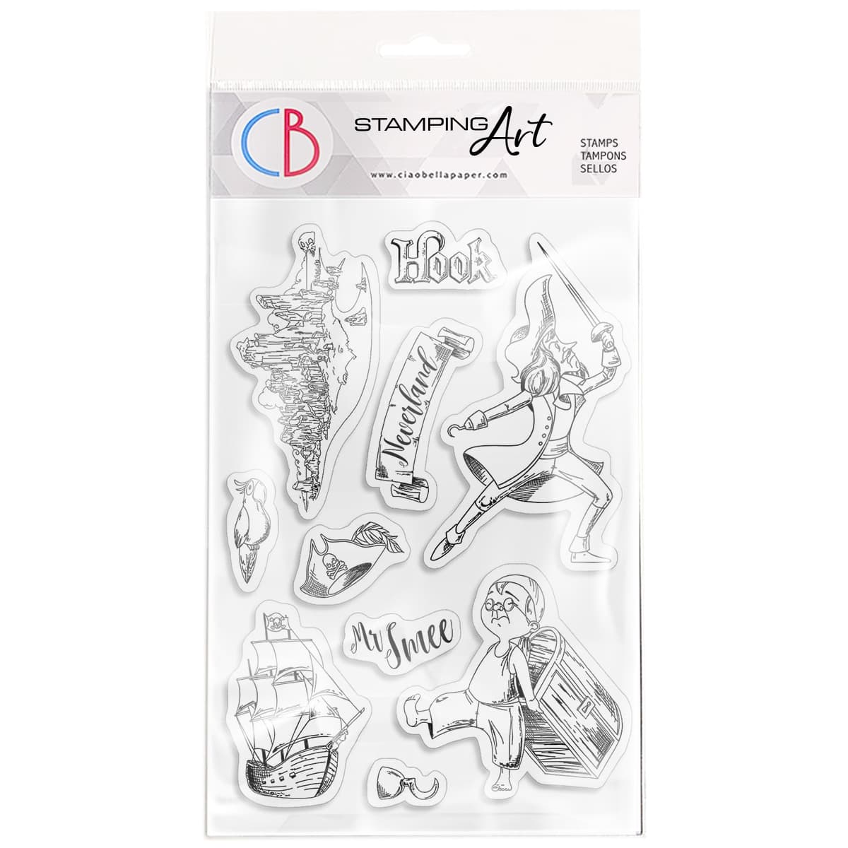 Ciao Bella Planche de tampons transparents 10x15cm Crochet & Monsieur Mouche