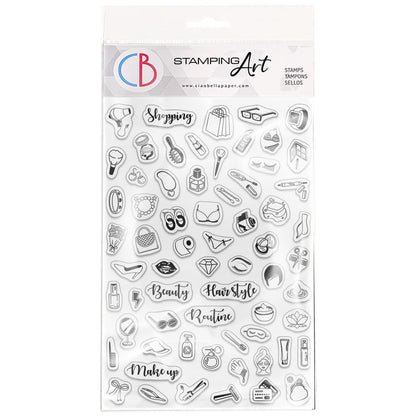 Ciao Bella Set de Tampons Transparents 4"x6" BuJo Beauté