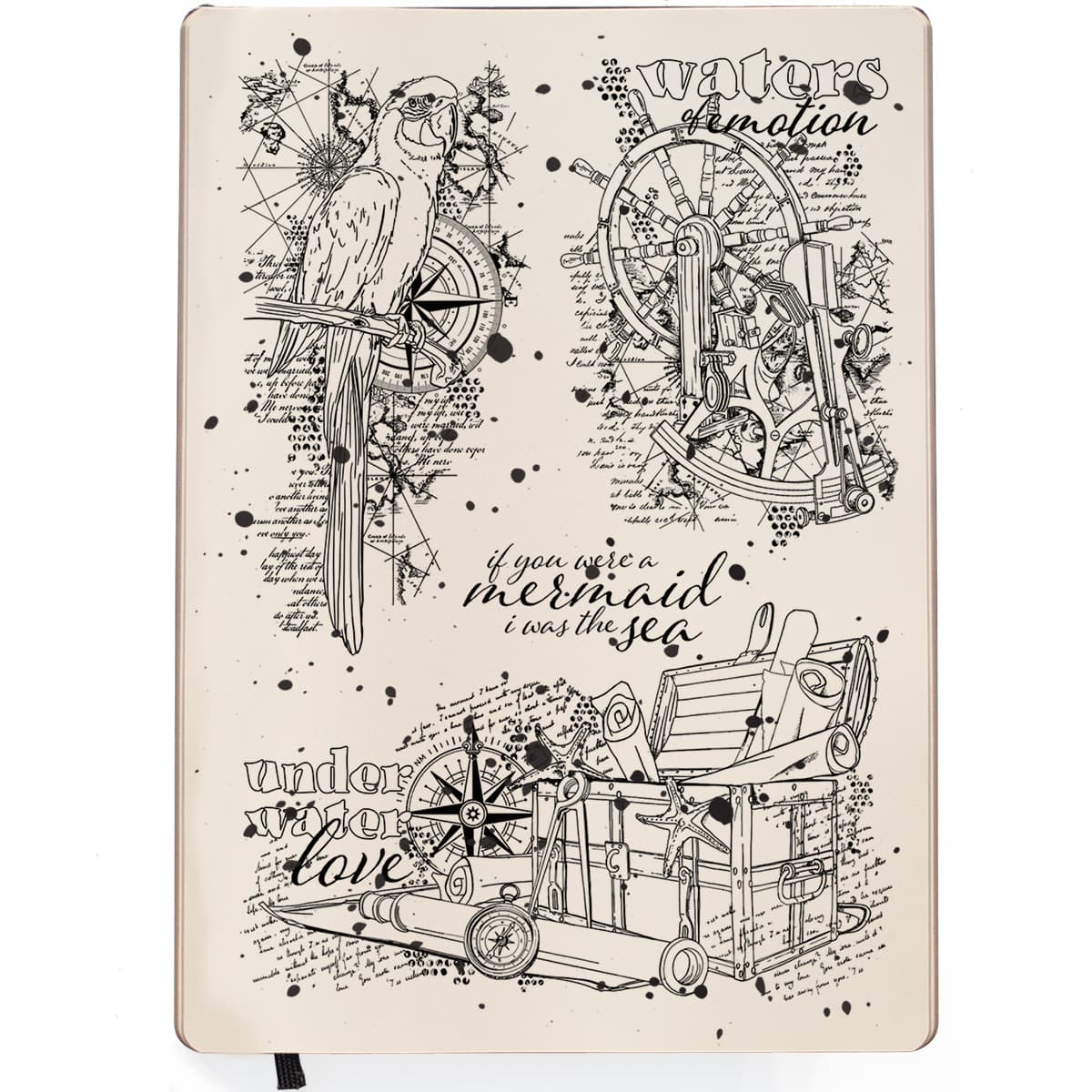 Ciao Bella Clear Stamp Set 6"x8" L'Amour Sous-Marin