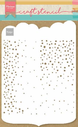 Pochoir artisanal Slimline à pois - A4