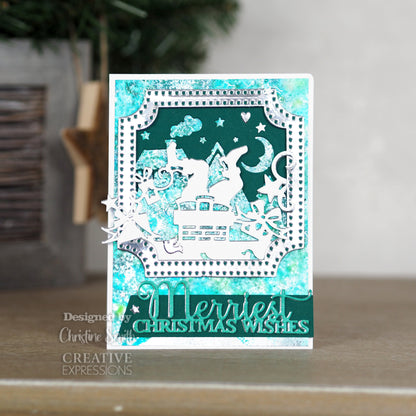 Matrice de découpe double Creative Expressions Paper Cuts Look Out Santa's About