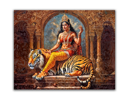 Wall Art -Parvati Canvas Print -Indian Art