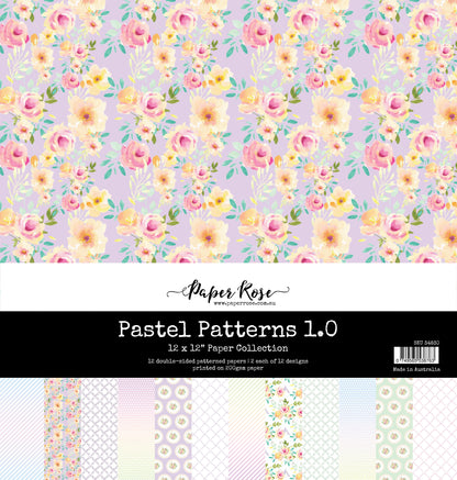 Collection de papiers 12x12 Motifs Pastel 1.0 34830