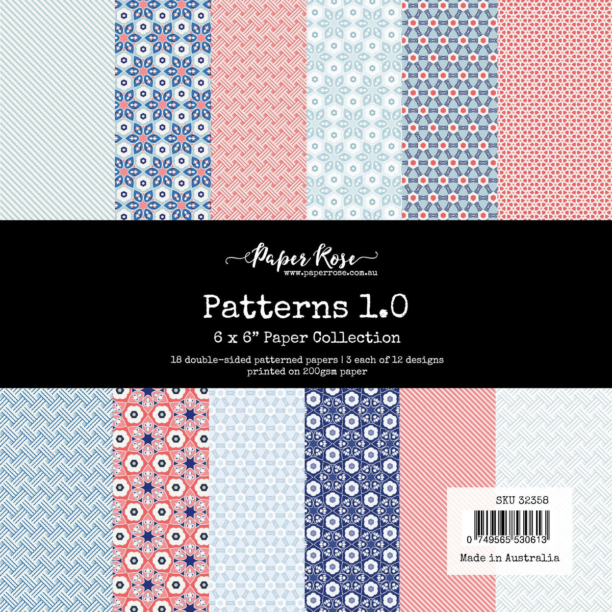 Motifs 1.0 Collection de papiers 6x6 32358