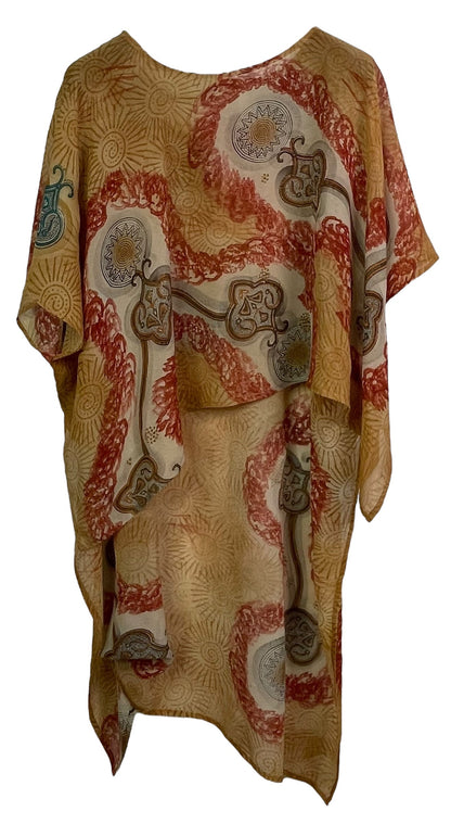 PRG7715A Sheer Avatar Pure Silk Hi Lo Top