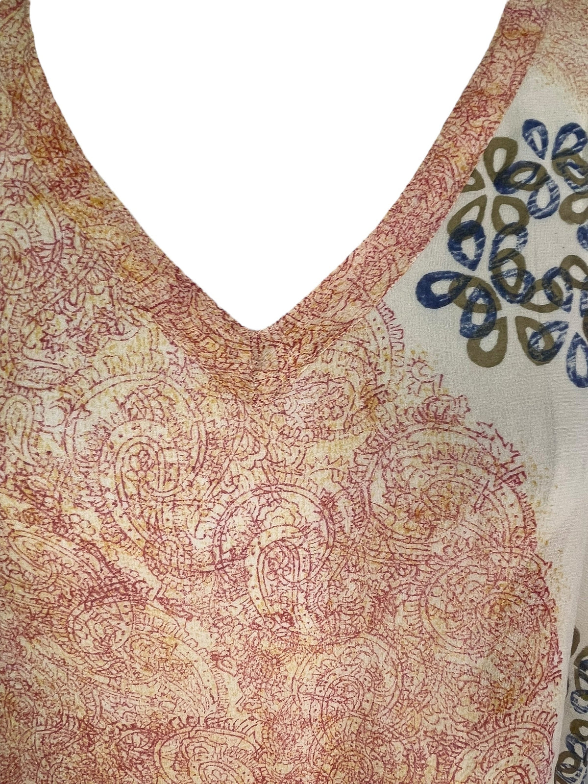 PRG7714 Tunique courte en pure soie Sheer Avatar avec fentes