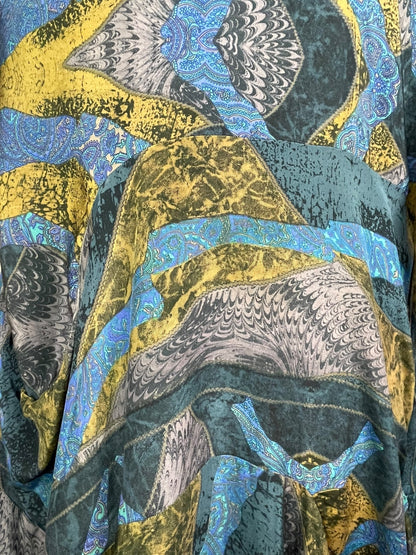 PRC7838 Robe Tunique Longue Sculpturale en Soie Pure Avatar
