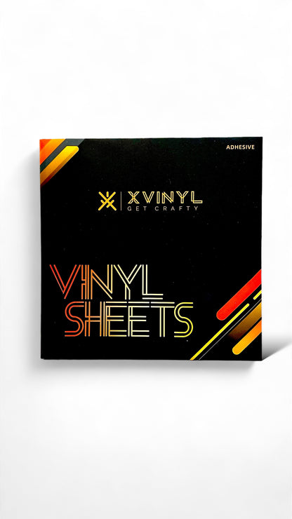 XVinyl Pro Black Gloss Permanent Adhesive Vinyl with PET Backing